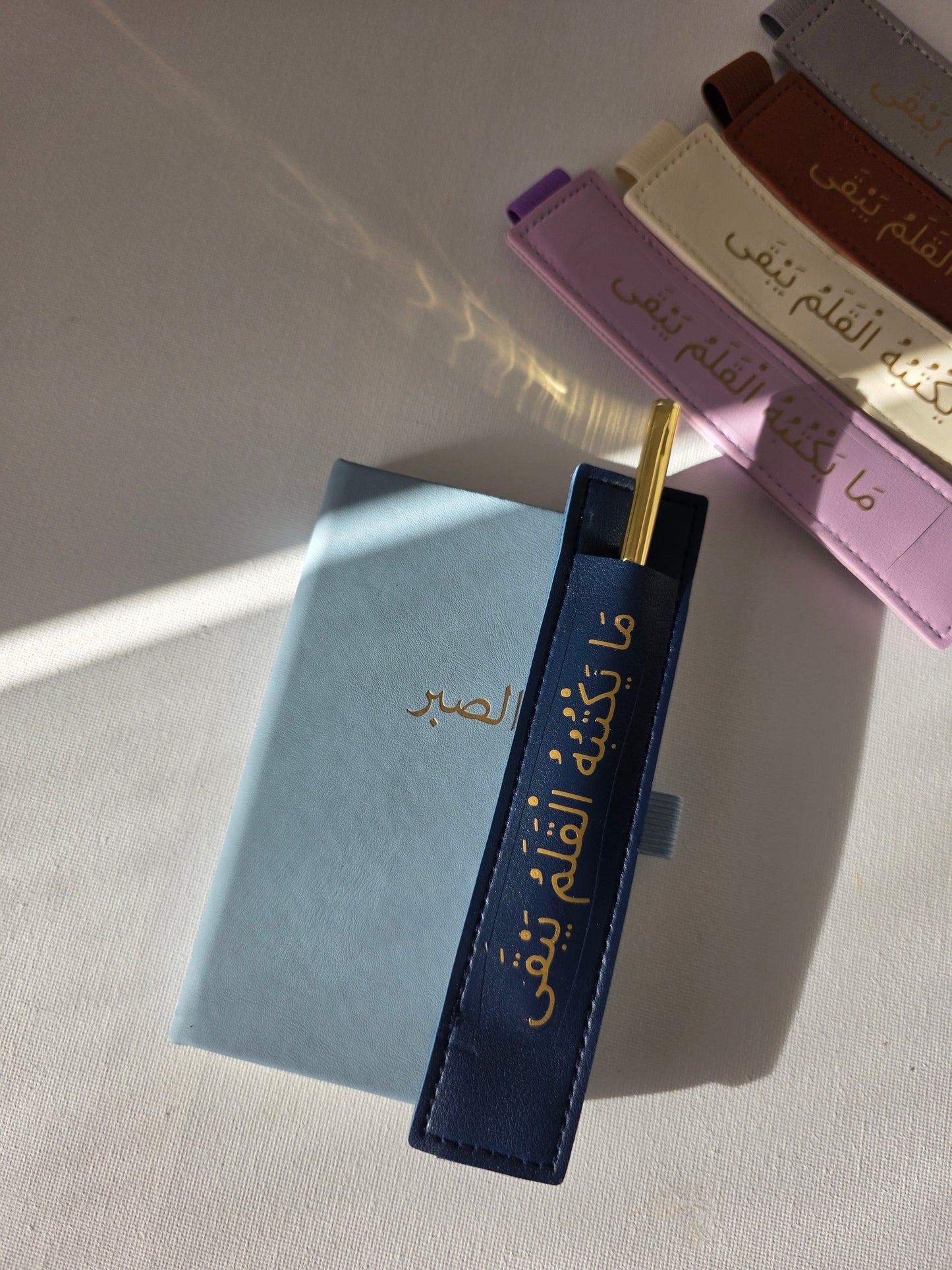 Leather pen holder
